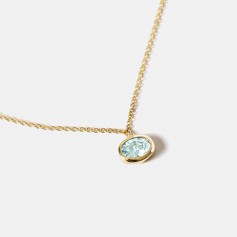 Dana Necklace with Aquamarine