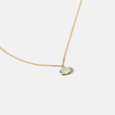 Dana Necklace with Aquamarine